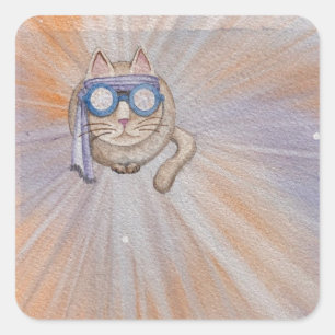 FarFarOut Cat Sticker
