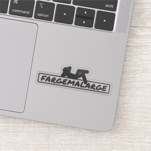Fargemalarge Laptop Sticker (Detail)