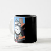 Fargo Clock Tweekleurige Koffiemok (Voorkant links)