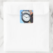 Fargo Clock Vierkante Sticker (Tas)