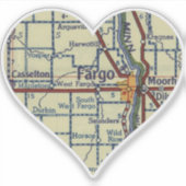 Fargo  kaart sticker (Voorkant)