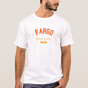 Fargo North Dakota 1871  en Retro Twin Citi T-shirt