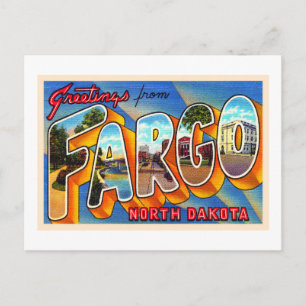 Fargo North Dakota groot Briefkaart voor grote le