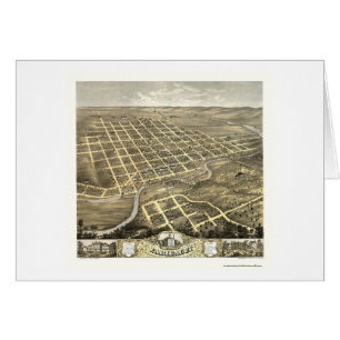 Faribault, carte panoramique de manganèse - 1869