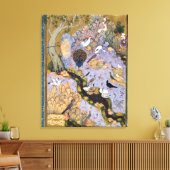 Farid al-Din 'Attar The co of the Birds' Canvas Afdruk (Insitu (Woonkamer))
