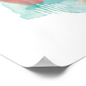 Faridas Abstract - Muted Colors 2 Poster (Hoek)