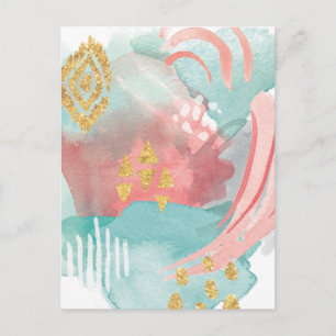 Faridas Abstract - Muted Colors Briefkaart
