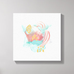 Faridas Abstract - Muted Colors Canvas Afdruk
