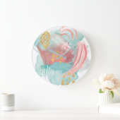 Faridas Abstract - Muted Colors Grote Klok (Huis)