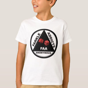 Farkle adviseert anonymous (versie van 2010) t-shirt