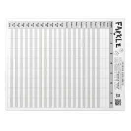 Farkle Big Score Sheets met regels Eenvoudig wegsc Notitieblok