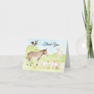 Farm Animal Merci Cartes