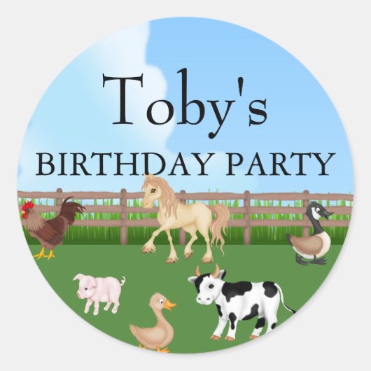 Farm Animal Sticker (Devant)