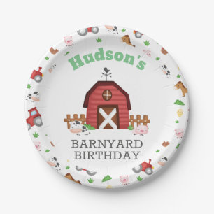 Farm Animals Barnyard Birthday Party - GLS Papieren Bordje