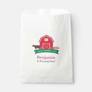 Farm Animals Birthday Party Goodie Gift Bag Bedankzakje