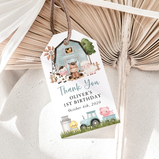 Farm Animals, Cute Animals, Barn, First Birthday Cadeaulabel