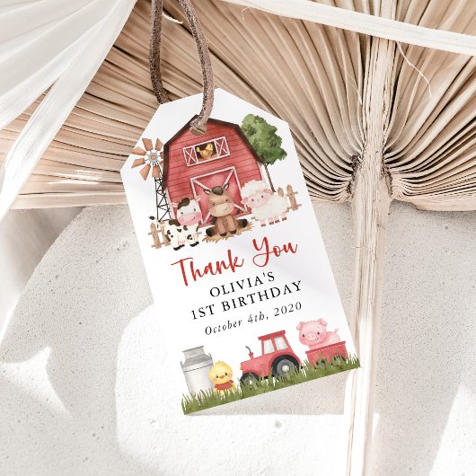 Farm Animals, Cute Animals, Barn, First Birthday Cadeaulabel