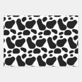 Farm Animals & Koe Pattern White Birthday Inpakpapier Vel (Voorkant 2)