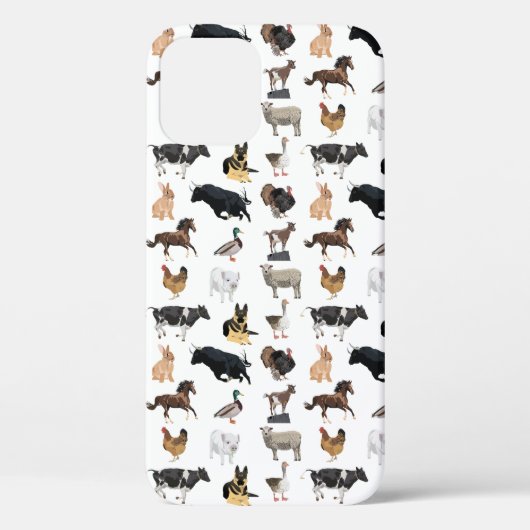 Farm Animals Patroon Case-Mate iPhone Case (Achterkant)