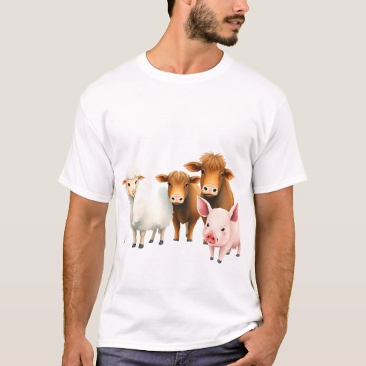 Farm Animals T-shirt (Voorkant)