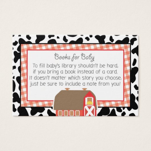 Farm Barnyard Animaux Baby shower Livres Pour Bébé (Devant)