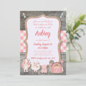 Farm Birthday Invitation Kaart (Staand voorkant)