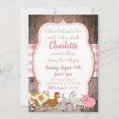 Farm Birthday Invitation Kaart (Voorkant)