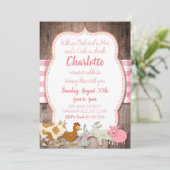 Farm Birthday Invitation Kaart (Staand voorkant)