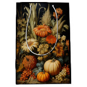 Farm Fall Autumn Pumpkin Medium Cadeauzakje (Voorkant)