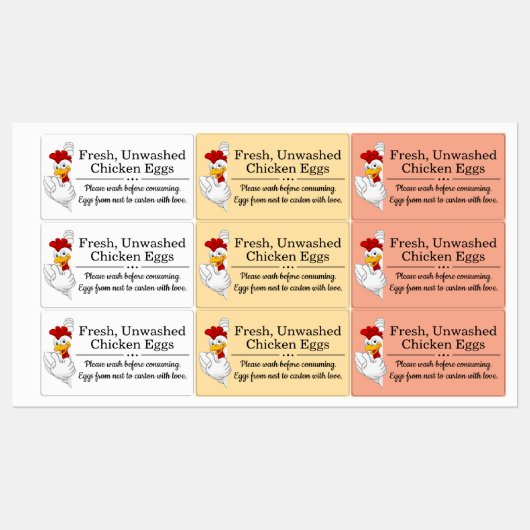 Farm Fresh Eggs | Monogram Egg Carton Labels (Vel)