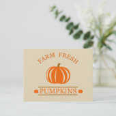 Farm fresh pumpkins feestdagenkaart (Staand voorkant)