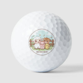 Farm friends forever - cute & cozy golfballen