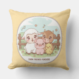 Farm friends forever - cute & cozy kussen