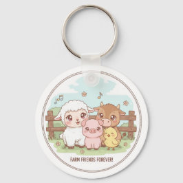 Farm friends forever - cute & cozy sleutelhanger