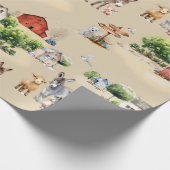 Farm Land Seamless Pattern Craft and Cadeaupapier (Hoek)
