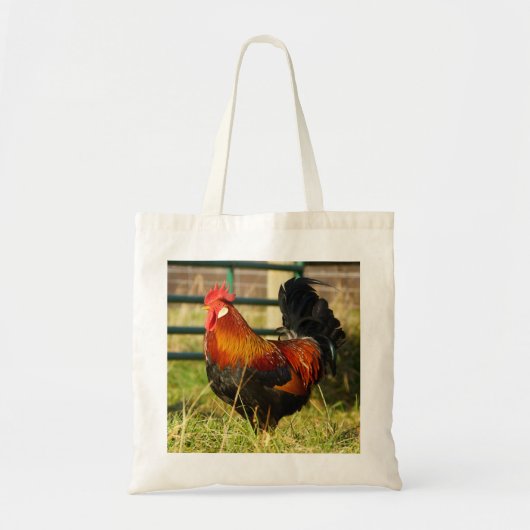 Farm Life Roosters Tote Bag (Voorkant)