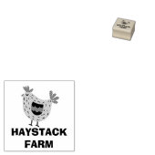 Farm Name Personalized egg Rubberstempel (Gestempeld)