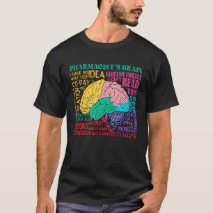 Farmaceutisch farmaceutisch bureau Brain Funny T-shirt