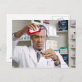 Farmaceutisch meetapparaat voor vloeibare geneesmi briefkaart (Voorkant / Achterkant)