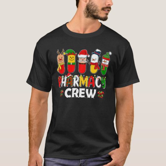 Farmaceutisch personeel, apotheker, kerst t-shirt (Voorkant)