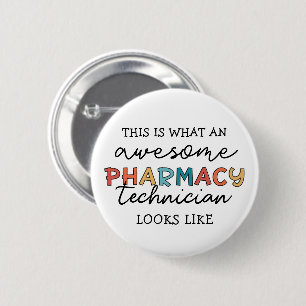 Farmaceutisch technicus Geweldige farmacie Tech Fu Ronde Button 5,7 Cm