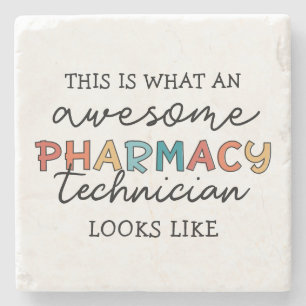 Farmaceutisch technicus Geweldige farmacie Tech Fu Stenen Onderzetter