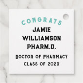 Farmaceutische Afstuderen Bedankjes Labels (Achterkant)