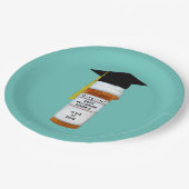 Farmaceutische Afstuderen Papieren Bordje (Gekanteld)