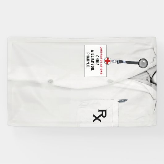 Farmaceutische Afstuderen Spandoek (Horizontaal)