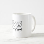 Farmaceutische apotheker koffiemok (Voorkant rechts)