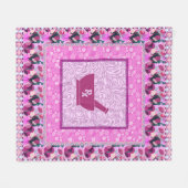 Farmaceutische bloem Pharmacy Tech Pills Fleece Deken (Voorkant (Horizontaal))