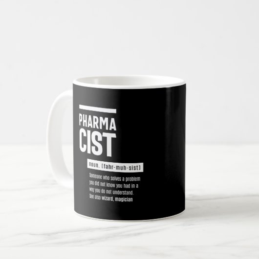 Farmaceutische definitie Funny Gift Classic Koffiemok (Voorkant links)