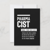 Farmaceutische definitie Funny Gift Classic RSVP Kaartje (Voorkant)