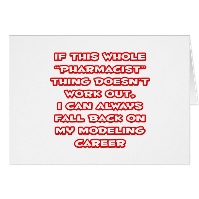 Farmaceutische Humor ... Modelleraar (Voorkant Horizontaal)